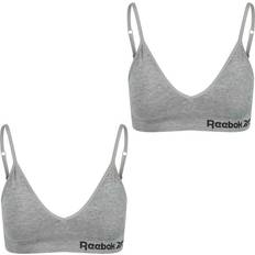 Reebok Reggiseno Senza Cuciture Donna - Grigio Marl