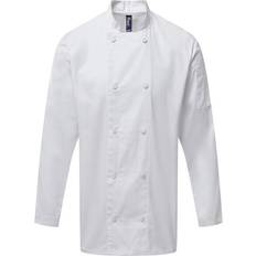 Premier Coolchecker Long Sleeved Chef Jacket - White