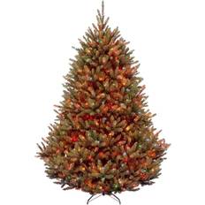 7 foot artificial tree National Tree Company 7.5-ft. Pre-Lit Multicolor Natural Fraser Fir Artificial Christmas Tree 90"