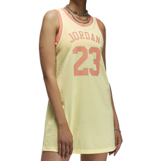 Nike Sportswear Garment Dresses Nike Jordan Itage Dress Women - Lemon Tint/Crimson Bliss/Sand drift