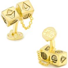 Gold - Women Cufflinks Solo Dice 3D Cufflinks