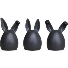 Sort Påskepynt DBKD Triplets Easter Rabbit Påskepynt 7cm 3stk