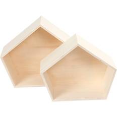 Creativ Company Bogkasser 22+26 cm D 12.5 cm B 26.5+31.5 cm 2 stk Opbevaringsboks