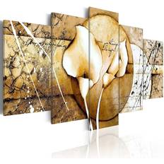 Arkiio The Secret of Calla Lily Beige 100x50 Tavla
