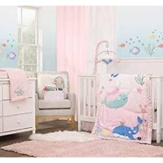 Polka Dots Bed Set NoJo Under The Sea Whimsy Whales and Narwhals Crib Bedding Set