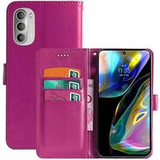 Motorola g82 CaseOnline Wallet cover 3-kort Motorola Moto G82 5G Lyserød