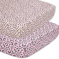 Polka Dots Sheets The Peanutshell Fitted Crib Sheets Animal Print 2-pack 28x52"