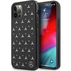 Mercedes iPhone 12 Pro 6.1 Hardcase Silver Stars Pattern