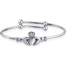 Children Bracelets BLING Youth Claddagh Bangle Bracelet