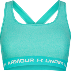 Under Armour Mid Crossback Heather Sports Bra - Neptune Light Heather