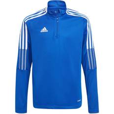 Zipper T-shirts Children's Clothing adidas Kid's Tiro 21 Training Top - Blue (GM7322)