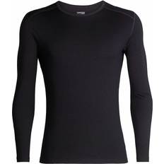 Marrone - Uomo Intimo Icebreaker Maglia a Manica Lunga 260 Tech - Nero