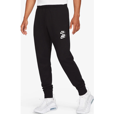 Hvide nike shorts Nike World Tour Pack Hvide jogggbukser med grafik og tætsiddende buksekanter