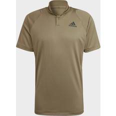 Braun - Trainingsbekleidung Poloshirts adidas Club Rib Polo Herrar Oliv