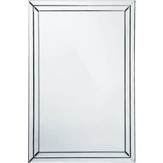 Glass Wall Mirrors Premier Housewares Bevelled Clear Edge Wall Mirror 60x90cm