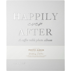 Gray Photo Albums Printworks Happily Ever After 30 26x31.5cm Light Grey/White