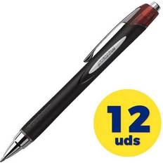 Hobbymaterial Uni-Ball Jetstream SXN-210 Retractable Rollerball Pen Grip Medium 0.45 mm Red Pack of 12