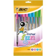 Bic Ballpoint Pen Assorted Broad Pack of 10