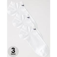 Emporio Armani Strømper Emporio Armani 3 Pack Trainer Socks - Hvid