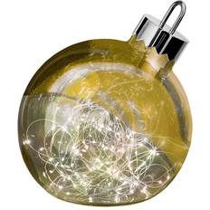 Golden Weihnachtsbaumschmuck Sompex LED Decorative Light Ornament Large Christmas Ball with Lighting Decorative Floor Colour: Gold Diameter: 25 cm Weihnachtsbaumschmuck