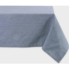 Solid Colors Tablecloths Design Imports Chambray Tablecloth Blue