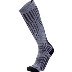 Silber - Skifahren Bekleidung UYN Ski Cashmere Shiny Socks - Schwarz