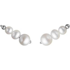 ByBiehl Aura Earclimbers Small - Silver/Pearls