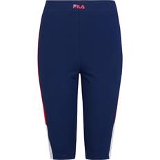 Red - Woman Shorts Fila Women's Basel Short Leggings Yoga, Medieval Blue-True Red-Bright White