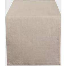 Solid Colours Tablecloths Design Imports Chambray Tablecloth Beige (182.88x35.56cm)
