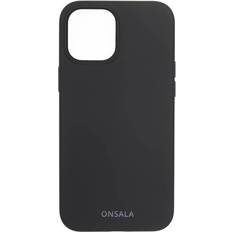 Onsala Collection Phone Case Silicone Black iPhone 12 12 Pro