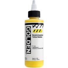 Golden High Flow Acrylics benzimidazalone yellow medium 4 oz