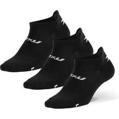 Kyllä - Monivärinen Vaatteet 2XU Ankle Socks 3 Pack - White/Black