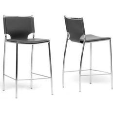 Baxton Studio Montclare Bar Stool 37.1" 2pcs