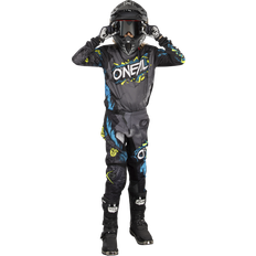 Azul Blusas O'Neal Element Villain Jersey Juvenil Motocross - Gris