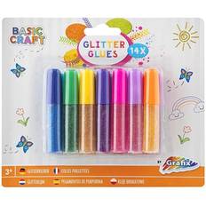 Wit Glitterlijm Grafix Glitterlijm 4 ml 14-set