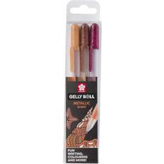 Schwarz Gelstifte Sakura Gelly Roll Metallic Nature, Set of 3 Pens