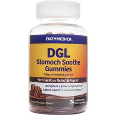 Cioccolato Salute intestinale Enzymedica DGL Stomach Soothe Gummies German Chocolate 74 pcs