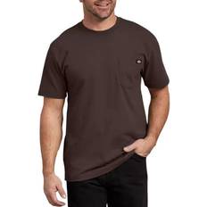 Brown - Men T-shirts & Tank Tops Dickies Short Sleeve Heavyweight T-shirt - Dark Brown