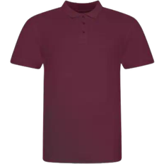 AWDis Pique Short Sleeve Polo Shirt - Burgundy