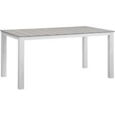 Gray Dining Tables modway Maine Dining Table 63x35.5"