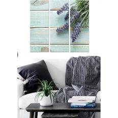 Furniturebox Canvastavla Floral 3-pack 1723492 20x50cm Tavla