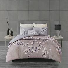 N Natori Sakura Blossom Duvet Cover Purple (279.4x243.84cm)