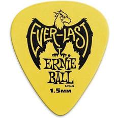 Gul Plekter Ernie Ball 9195 Everlast Plekter Pakke 12 stk. 1.5mm Gul