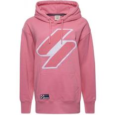 Superdry Sudadera con Capucha Code Logo Chenilla Os - Rosa