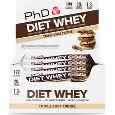 Mocha fødevarer PhD Nutrition DIET WHEY BAR 12 x 65 g-Dark Chocolate Mocha