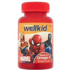 Vitabiotics WellKid Marvel Vitamin D & Omega-3 Orange 50 Stk.