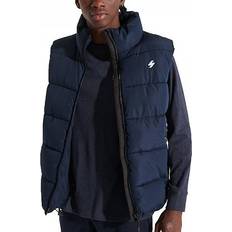 Gul - Herre Veste Superdry Sports Puffer Gilet Vest - Blå