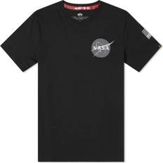 Alpha Industries Nasa Logo Black Tee Short Sleeve - Noir