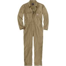 Carhartt Herren Hosen Carhartt Rugged Flex Canvas Overall, green-brown