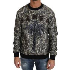 Dolce & Gabbana Multicolor SAMBA Jacquard Palmtree Pullover Sweater IT48